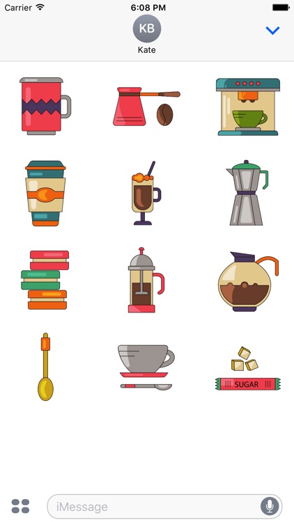 Animated Coffee Stickers