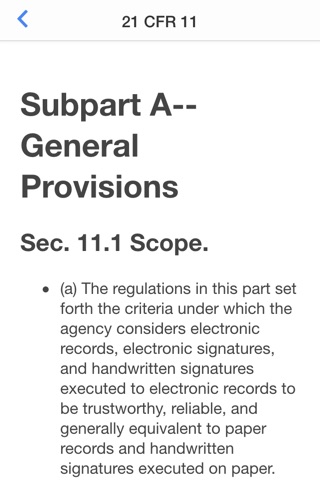 21 CFR 11 Pocket Guide screenshot 2