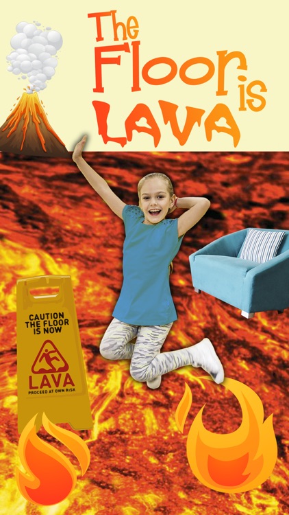 Paint lava effects on photos – Photo editor