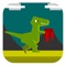 Dinosaur world Parkour game: click on the screen can control the dinosaurs jump, avoid obstacles to get more gold coins