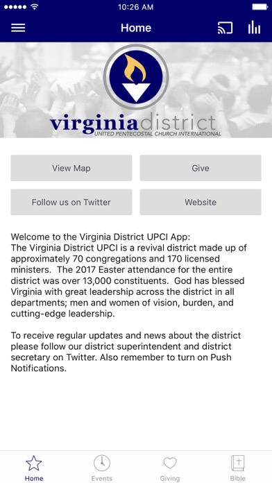 Virginia District UPCI screenshot 1