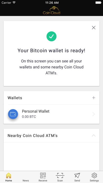 Coin Cloud Bitcoin Wallet