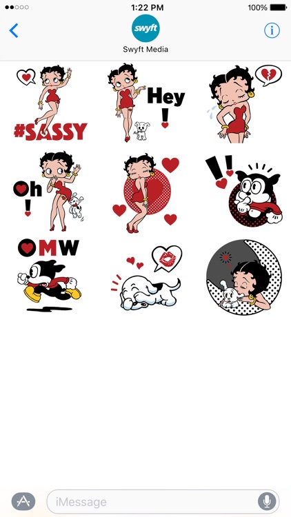 Betty Boop Kisses: Stickers and Emoji screenshot-3