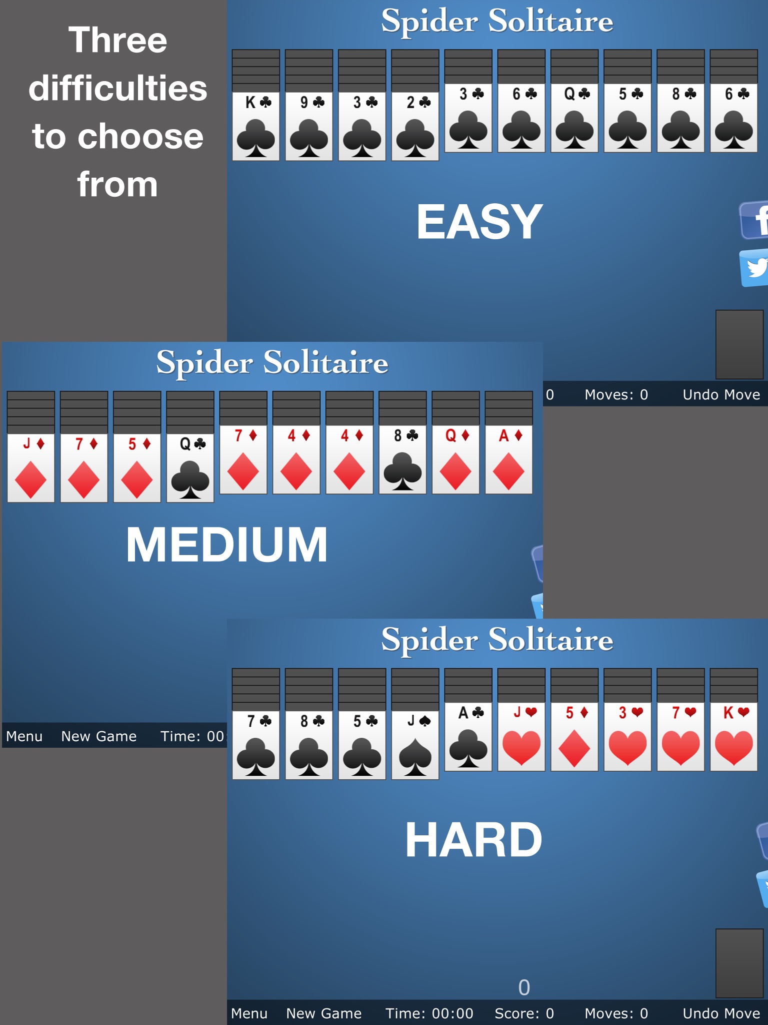 Spider Solitaire Swift screenshot 2