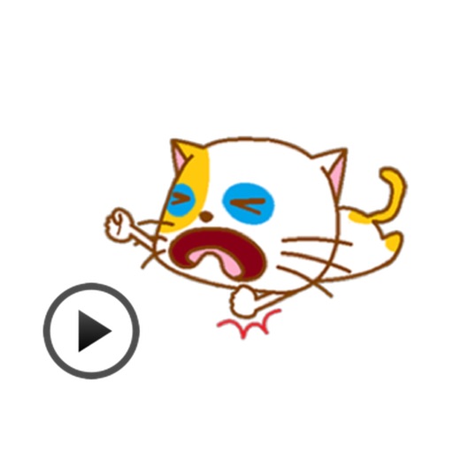 Playful Cat Animated Sticker icon