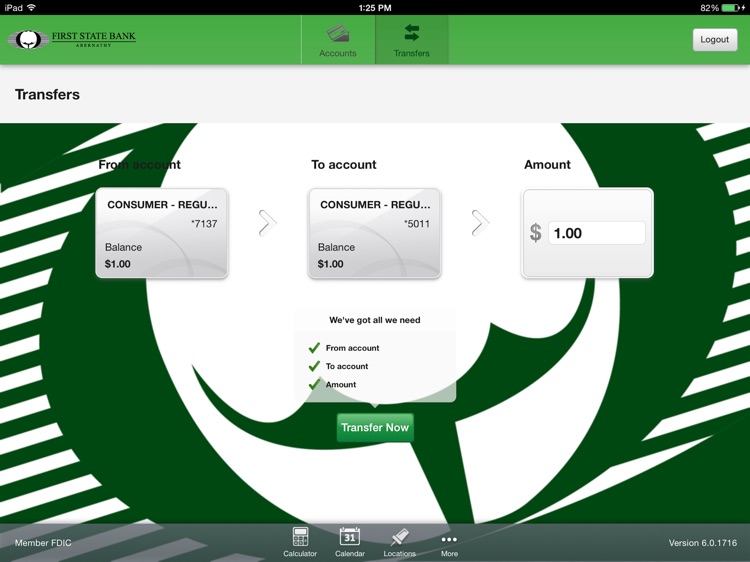 First State Bank Abernathy Mobile Banking for iPad screenshot-4