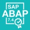 You can run the test several times and the app will present a different set of ABAP questions every time, but respecting the same percentage for each area as shown below