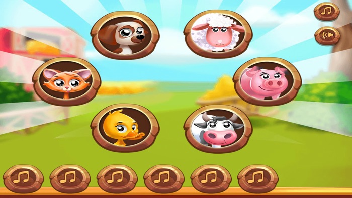 趣味认识小猪小羊的早教游戏