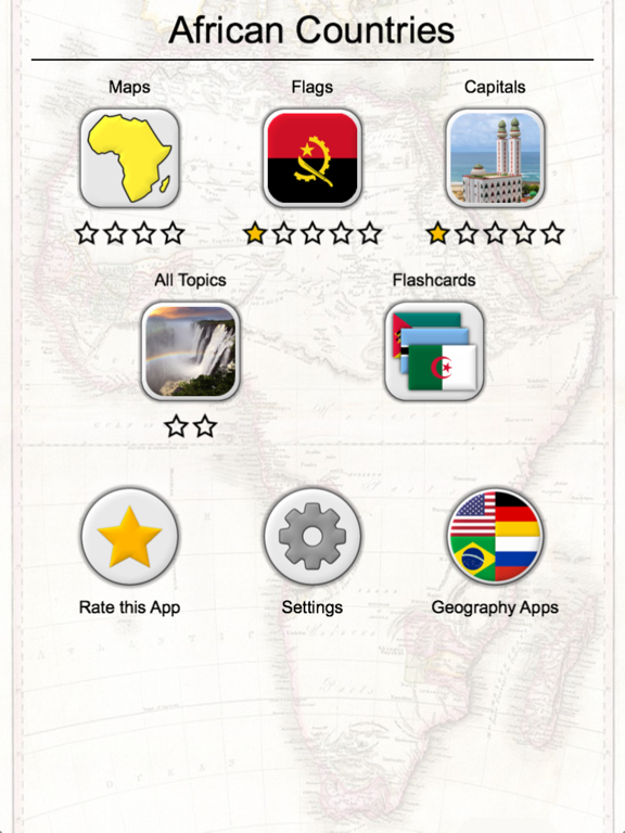 African Countries - Flags and Map of Africa Quiz Screenshots