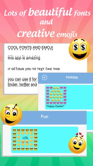 Emoji, Fonts, Emoticons for text message, comments(圖3)-速報App