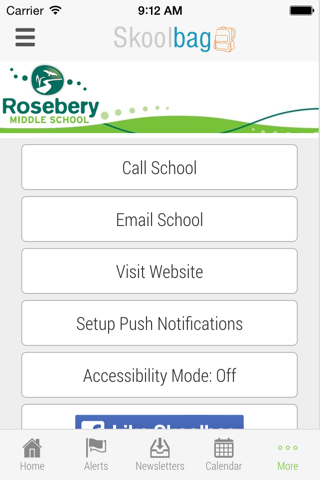 Rosebery Middle School - Skoolbag screenshot 4