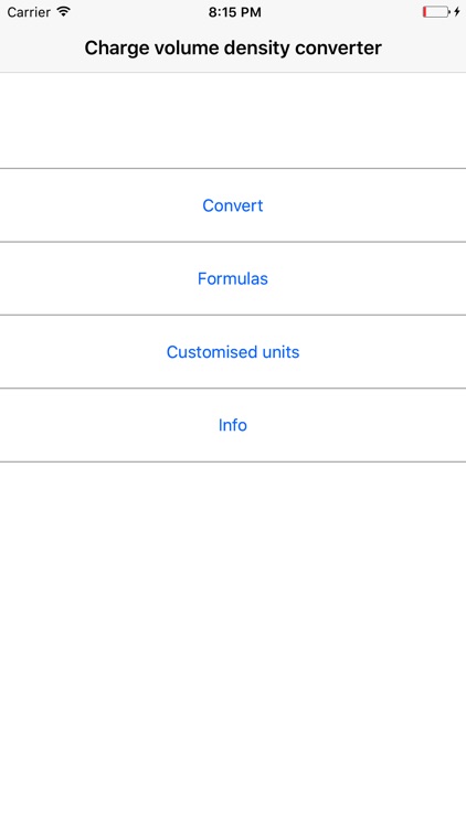 Charge volume density converter