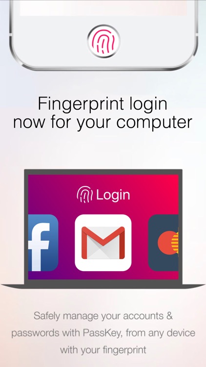 Fingerprint Login: PassKey Password & App Keyboard