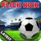 Shoot the ball to Goalpost from all over the pitch with the Flick Kick Football Shoot 3d game to  your flick-kick skills