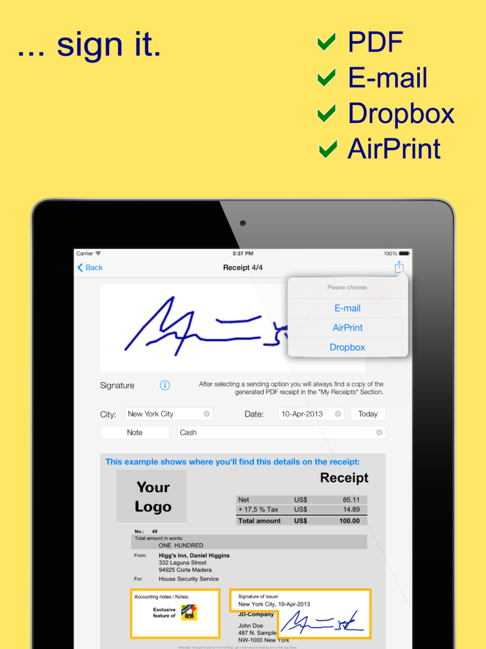 mReceipt PLUS - The Receipt App