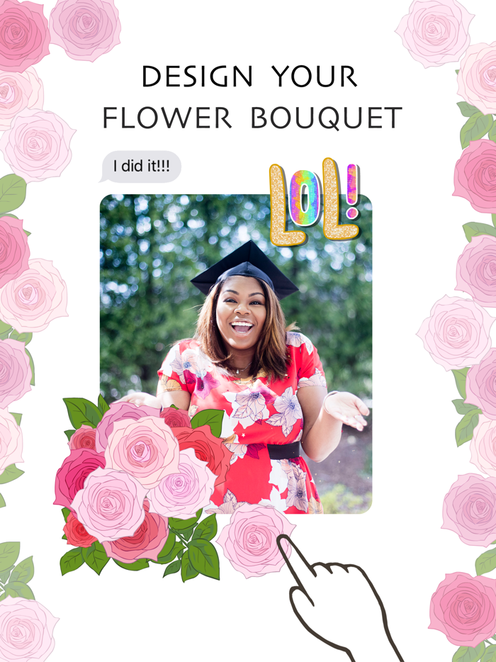 FloralShop 2017 Graduation  More Flower Stickers