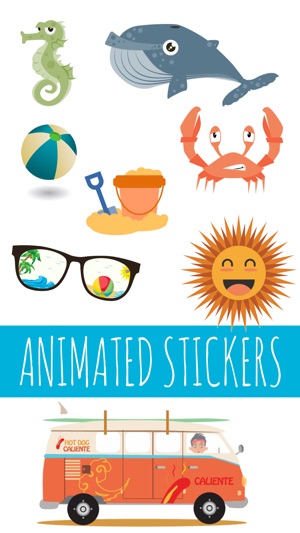 Hot Summer Animated Stickers(圖2)-速報App