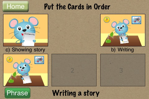 Speech with Milo: Sequencing screenshot 2