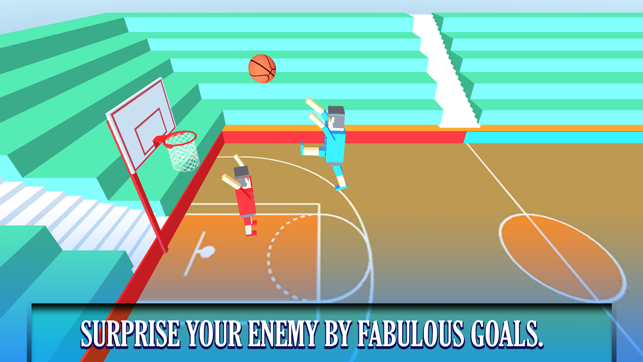 BasketBall Bouncy Physics 3D Cubic Block Party War(圖4)-速報App