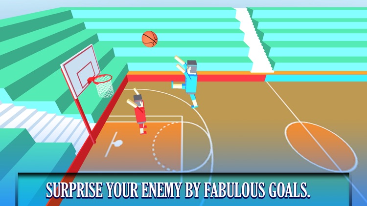 BasketBall Bouncy Physics 3D Cubic Block Party War screenshot-3