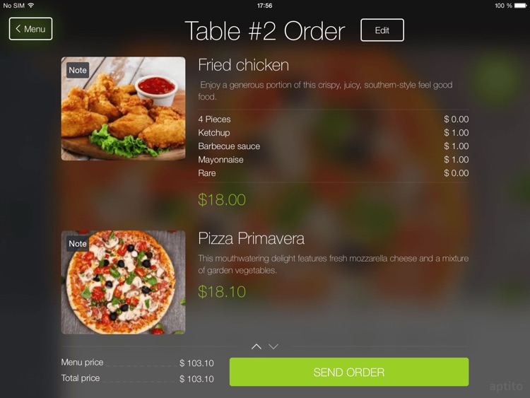 Aptito Menu Digital Network