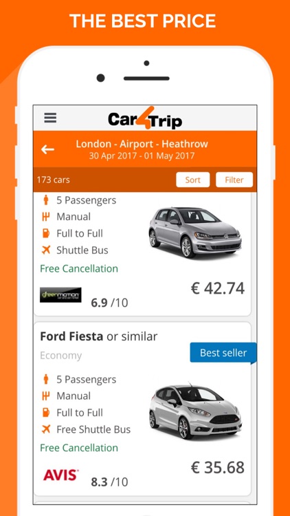 Car4Trip Rent-A-Car Price Comparison screenshot-3