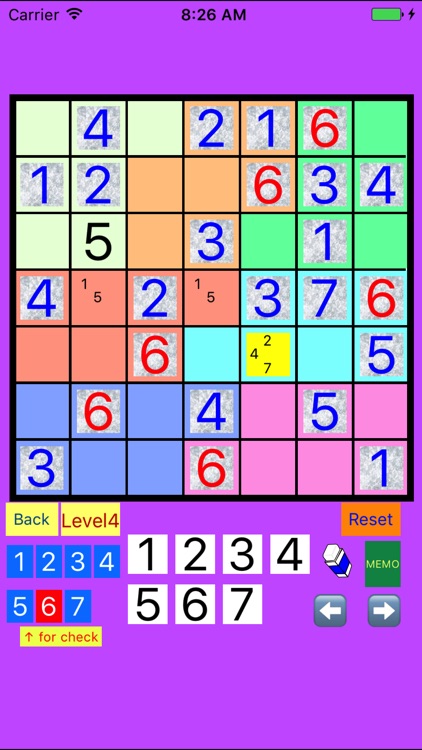 6x6 & 7x7 & 8x8 SUDOKU from Easy to Difficult screenshot-3