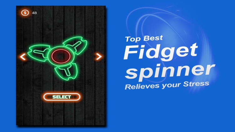 Fidget Hand Spin Neon Glow