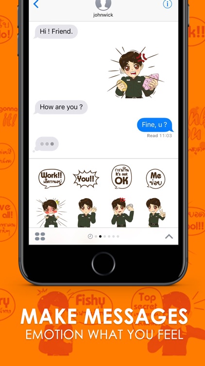 Soldier happy Stickers Emoji Keyboard By ChatStick