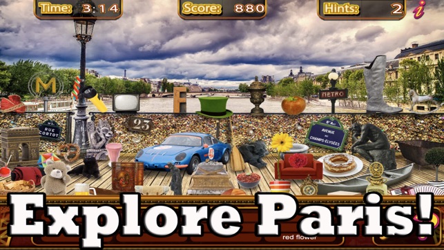 Hidden Objects Paris Adventure Object Time Puzzle(圖2)-速報App