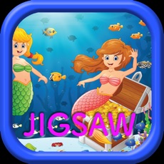 Activities of Funny Cartoon Mermaids Jigsaw Puzzles Games Box