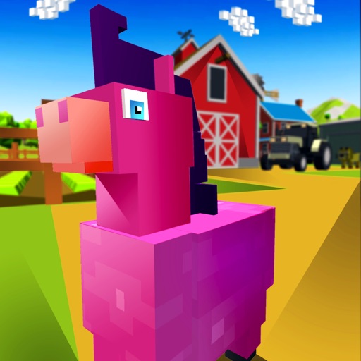 Blocky Pony Farm 3D Full icon