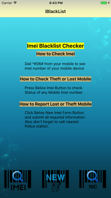 How to cancel & delete iMei Blacklist Checker from iphone & ipad 1
