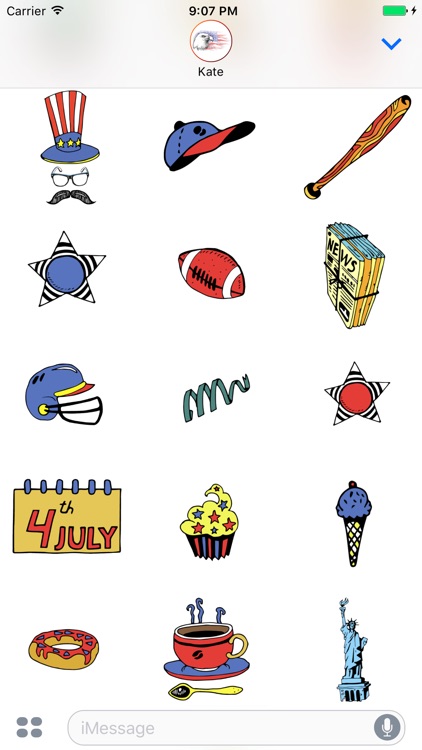 Happy 4th of July Stickers for Day celebration!