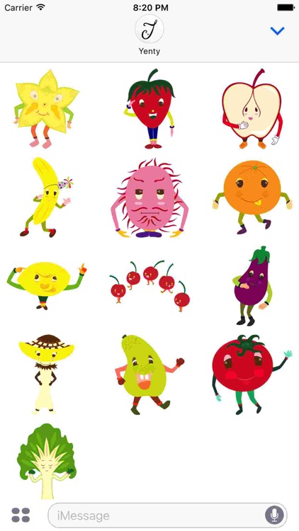 The Happy Fruits Stickers