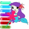 The Coloring Book Game Princess and Mermaid