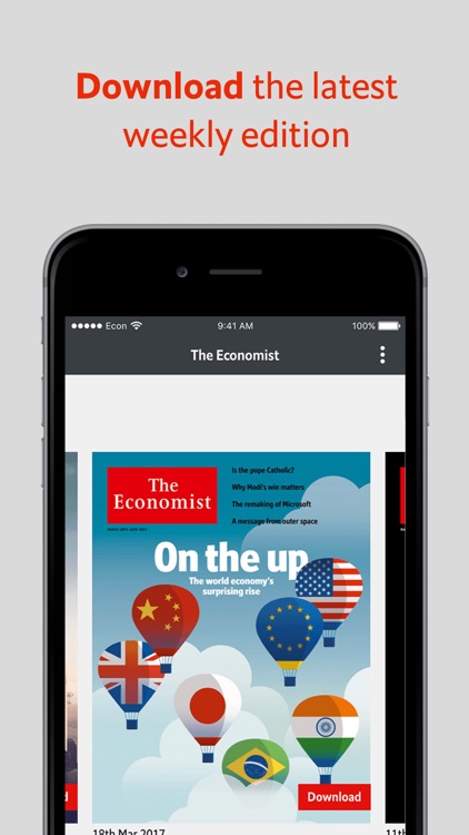 The Economist: US & World News, Business, Politics