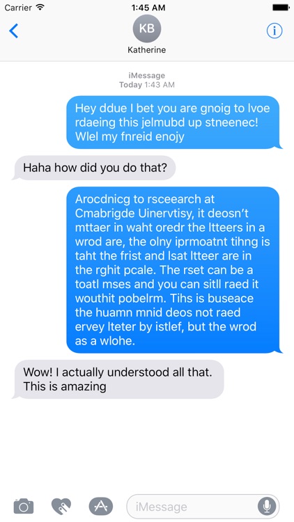 Jumbled Text - Missing Speech Jammer Letters