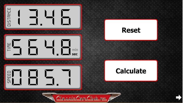 Rally Speed Table Calculator Pro screenshot-3