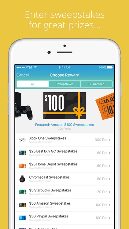 Panel App - Prizes & Rewards