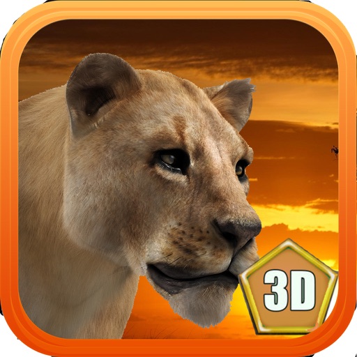 3D Lioness Simulation 2017 icon