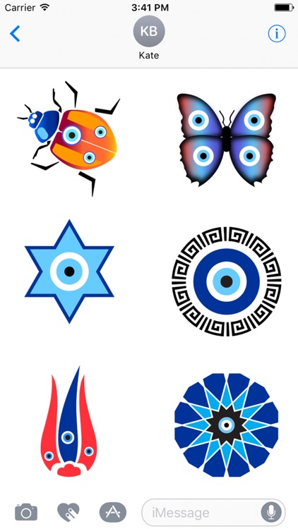 Evil Eye Sticker, Nazar Protection, Set 2