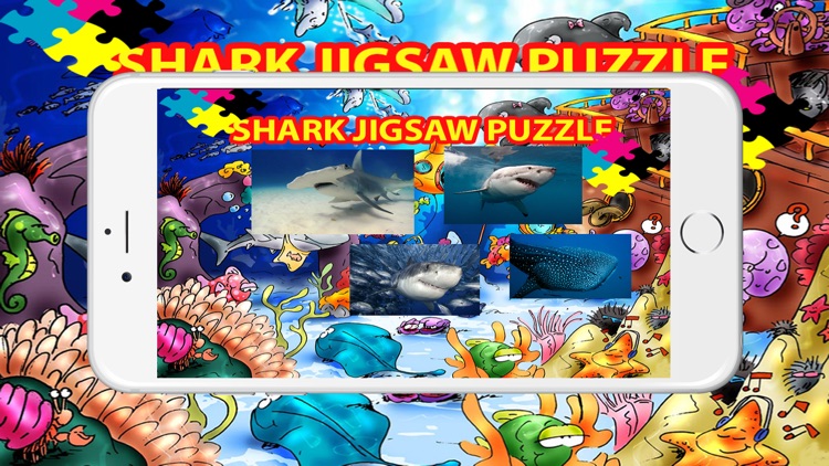 Shark Fish Jigsaw Puzzle Game For Kids