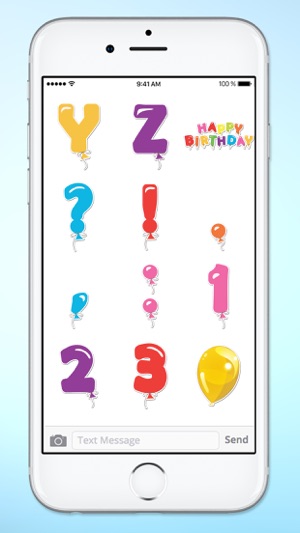 Balloon Letters and Numbers Sticker Pack(圖5)-速報App