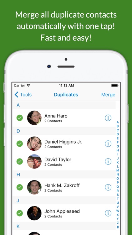 Delete Contacts + Duplicates