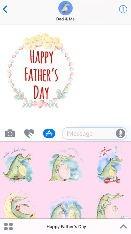 Dad & Me - Father’s Day Watercolor Stickers screenshot-4