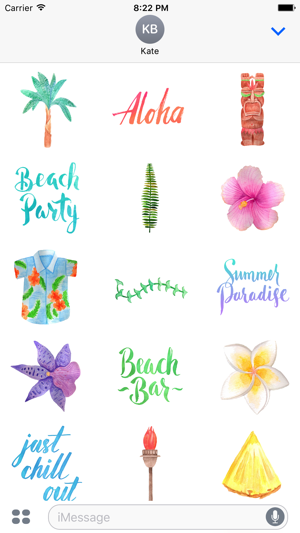 Aloha Hawaii Travel Summer Vacation Stickers(圖1)-速報App