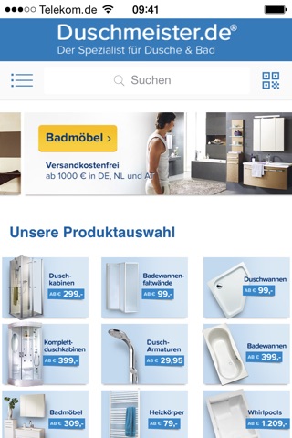 Duschmeister.de Duschkabinen und Badmöbel screenshot 2