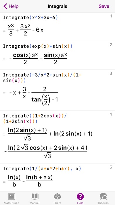 mathstudio function