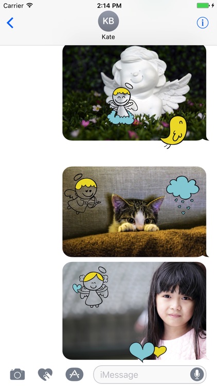 Animated Little Angel Stickers